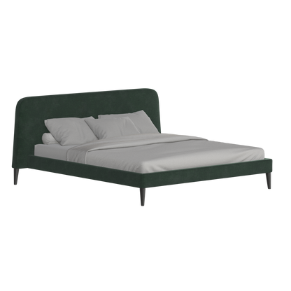 Lit double Selma avec capitonnage vertical profond