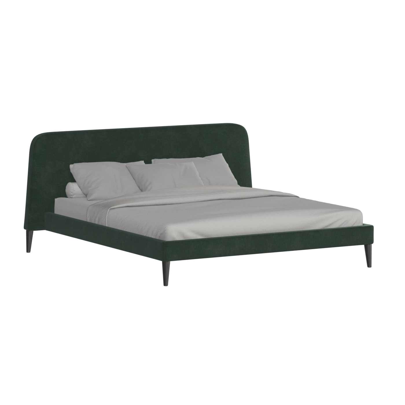 Lit double Selma avec capitonnage vertical profond