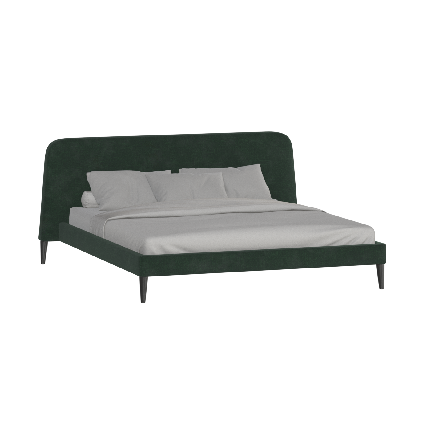 Lit double Selma avec capitonnage vertical profond