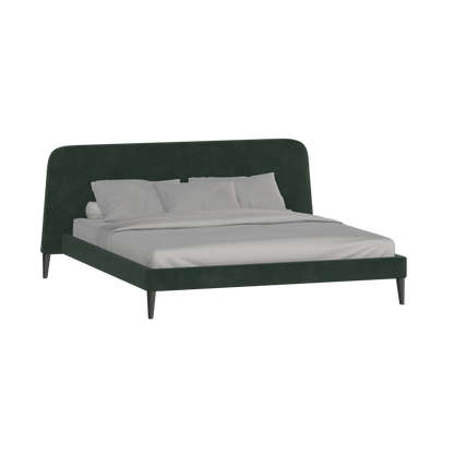 Lit double Selma avec capitonnage vertical profond