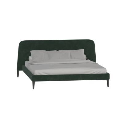Lit double Selma avec capitonnage vertical profond