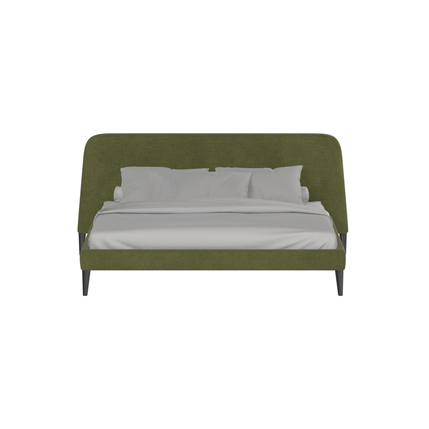Lit double Selma avec capitonnage vertical profond