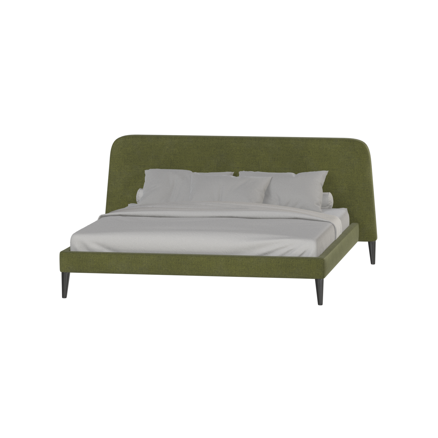 Lit double Selma avec capitonnage vertical profond