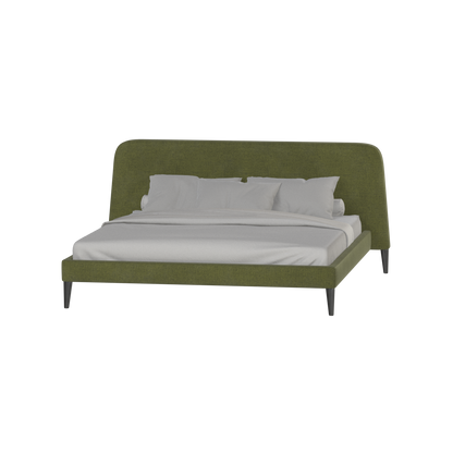 Lit double Selma avec capitonnage vertical profond