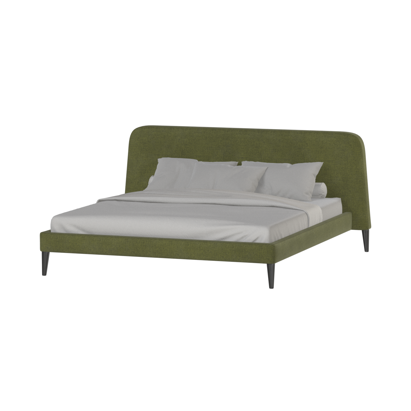 Lit double Selma avec capitonnage vertical profond