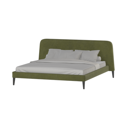 Lit double Selma avec capitonnage vertical profond