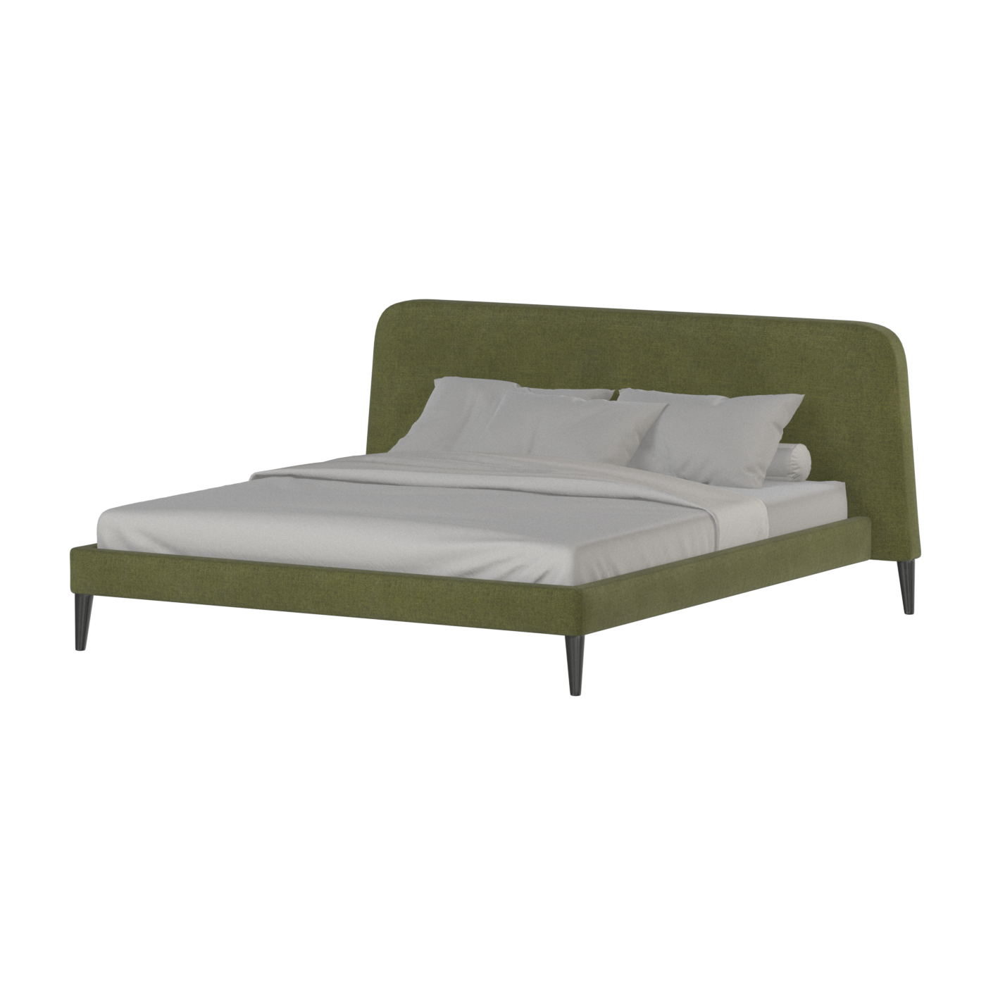 Lit double Selma avec capitonnage vertical profond