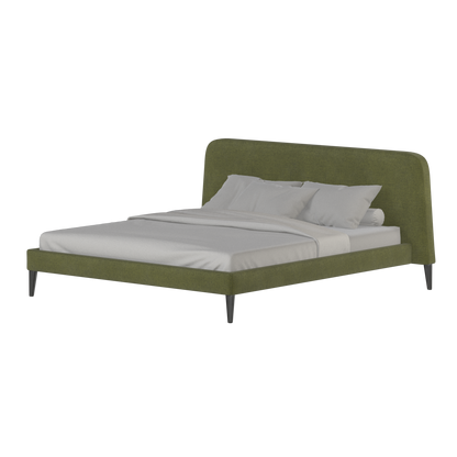 Lit double Selma avec capitonnage vertical profond