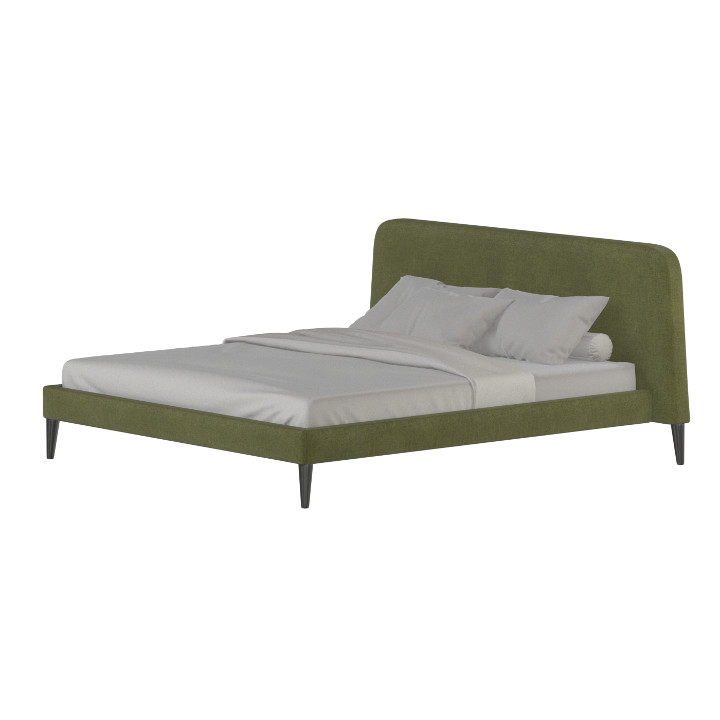 Lit double Selma avec capitonnage vertical profond