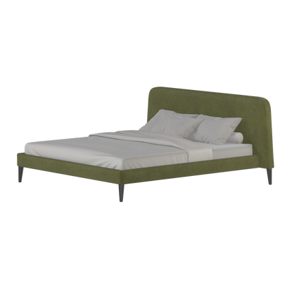 Lit double Selma avec capitonnage vertical profond