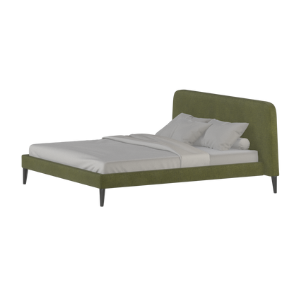 Lit double Selma avec capitonnage vertical profond