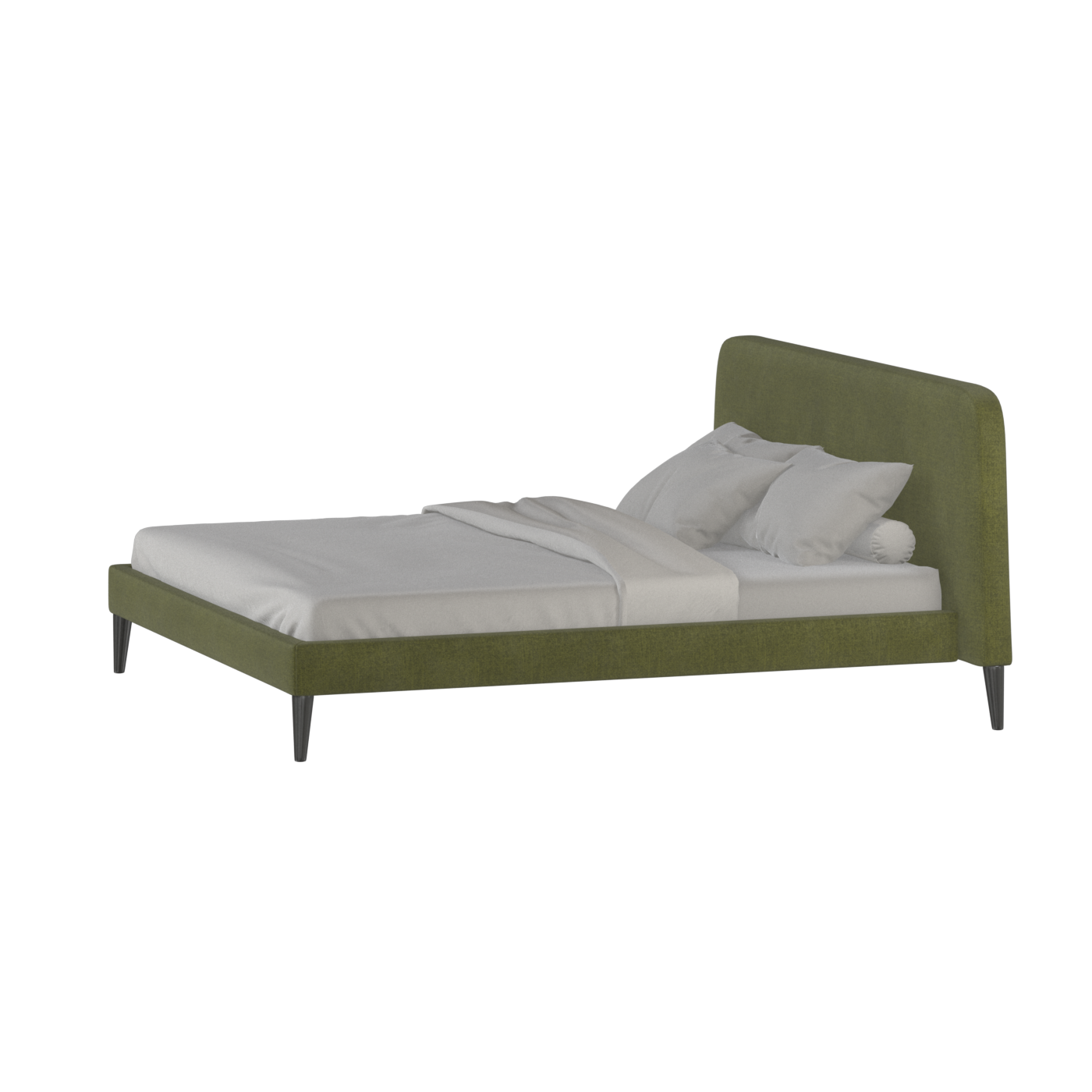 Lit double Selma avec capitonnage vertical profond