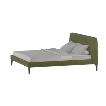 Lit double Selma avec capitonnage vertical profond
