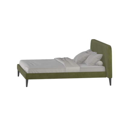 Lit double Selma avec capitonnage vertical profond