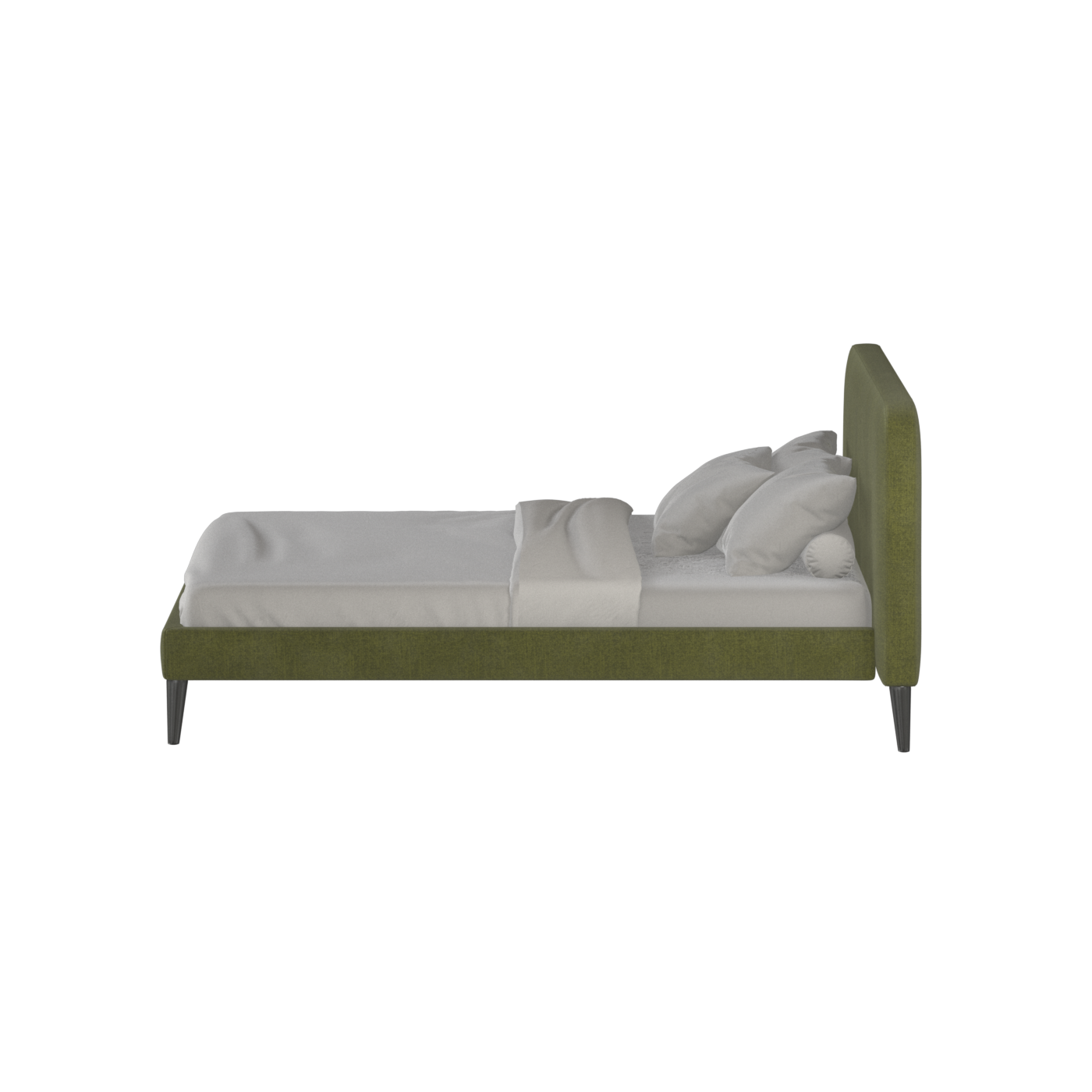 Lit double Selma avec capitonnage vertical profond