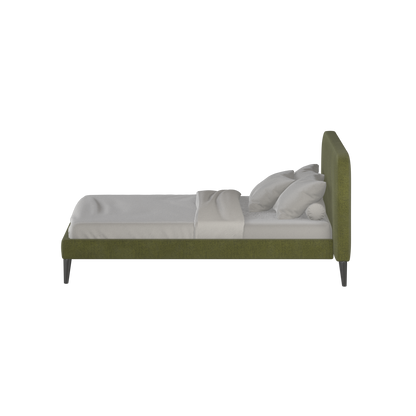 Lit double Selma avec capitonnage vertical profond