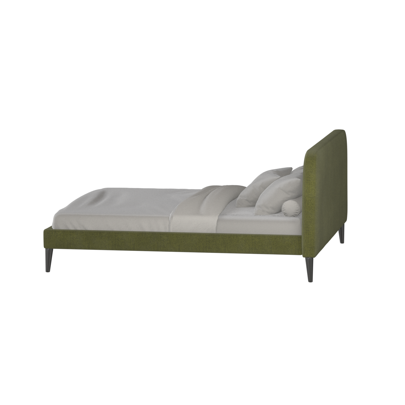 Lit double Selma avec capitonnage vertical profond