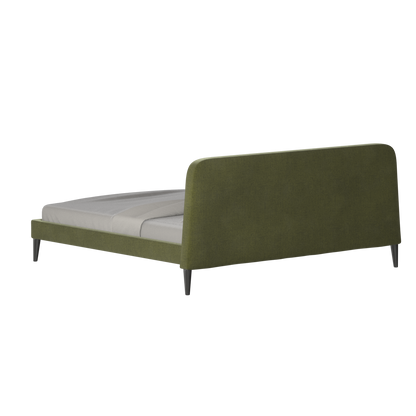 Lit double Selma avec capitonnage vertical profond
