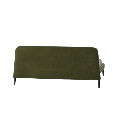 Lit double Selma avec capitonnage vertical profond