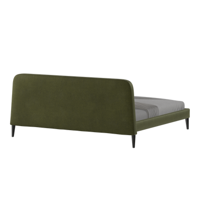 Lit double Selma avec capitonnage vertical profond