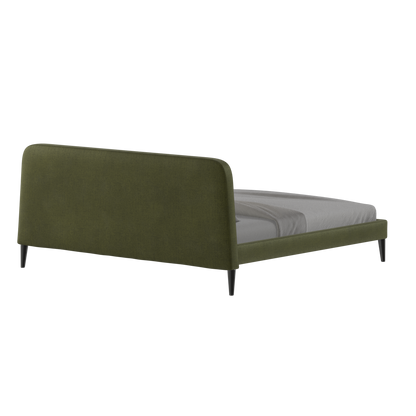 Lit double Selma avec capitonnage vertical profond