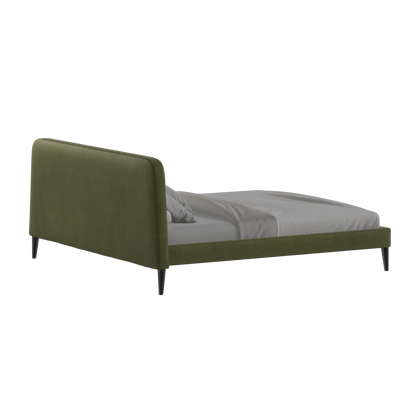 Lit double Selma avec capitonnage vertical profond