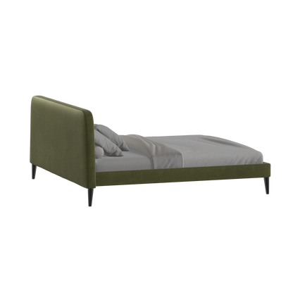 Lit double Selma avec capitonnage vertical profond