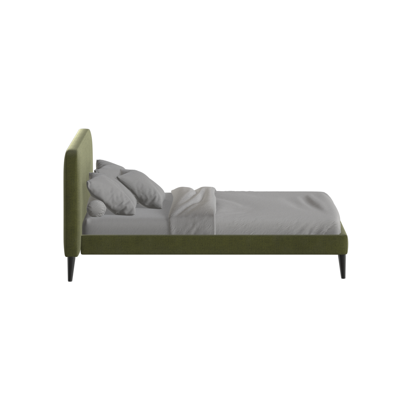 Lit double Selma avec capitonnage vertical profond