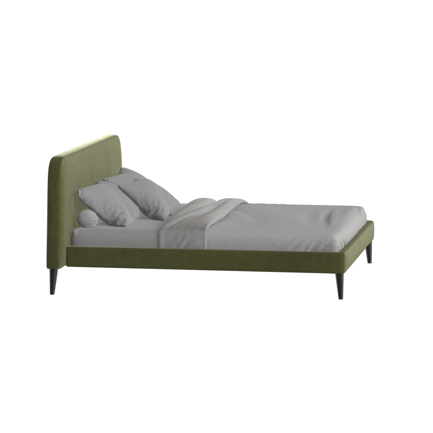 Lit double Selma avec capitonnage vertical profond