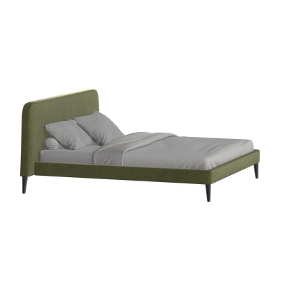 Lit double Selma avec capitonnage vertical profond