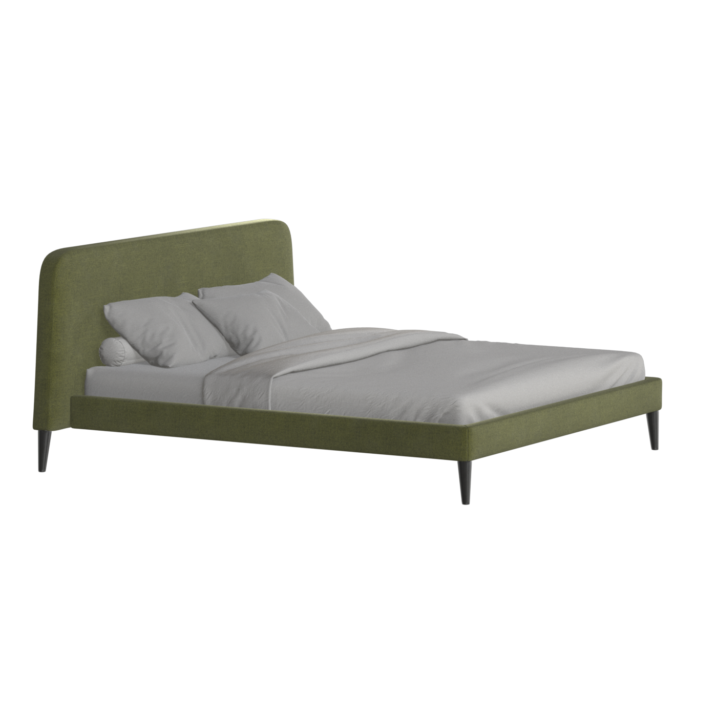 Lit double Selma avec capitonnage vertical profond
