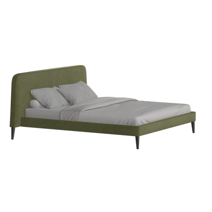 Lit double Selma avec capitonnage vertical profond