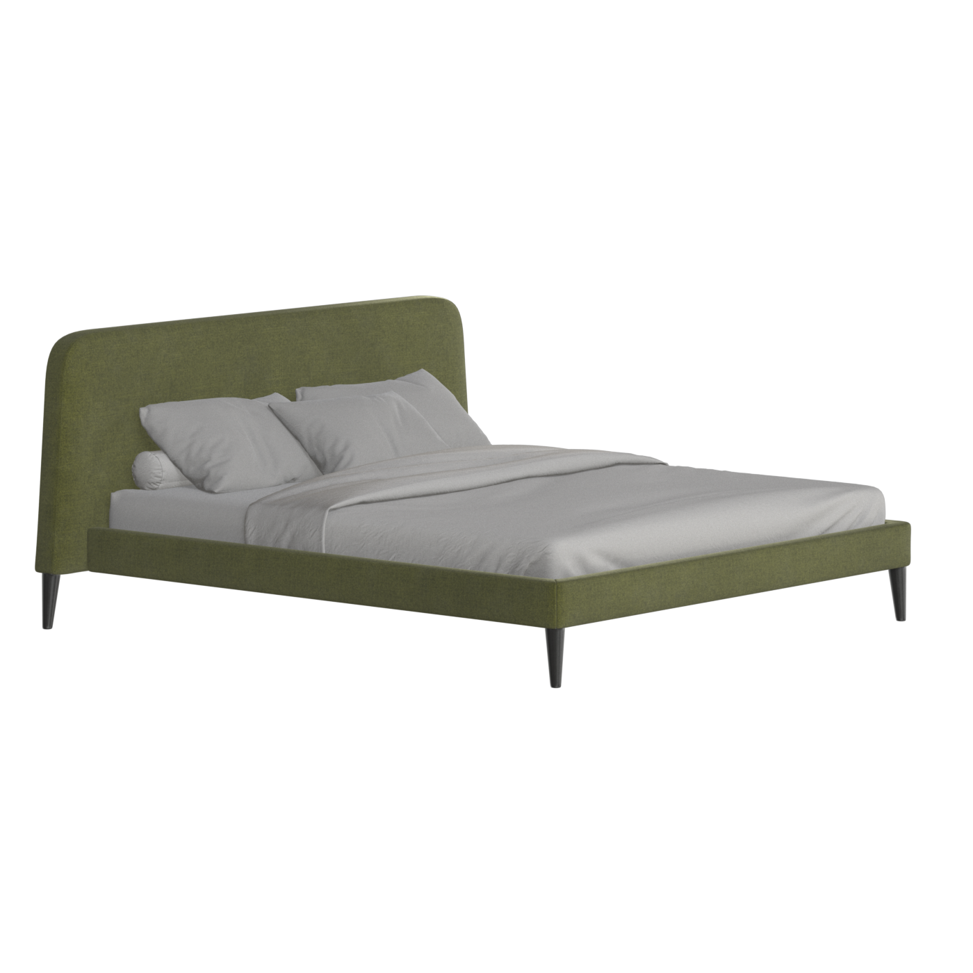 Lit double Selma avec capitonnage vertical profond