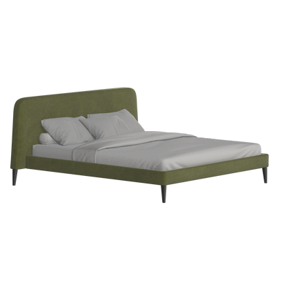 Lit double Selma avec capitonnage vertical profond