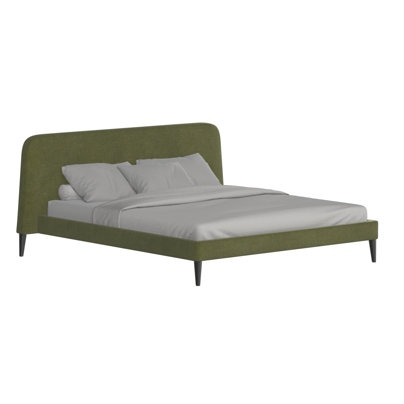 Lit double Selma avec capitonnage vertical profond