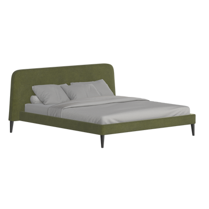Lit double Selma avec capitonnage vertical profond