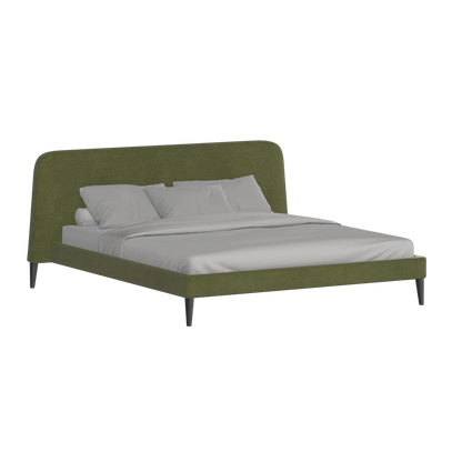 Lit double Selma avec capitonnage vertical profond