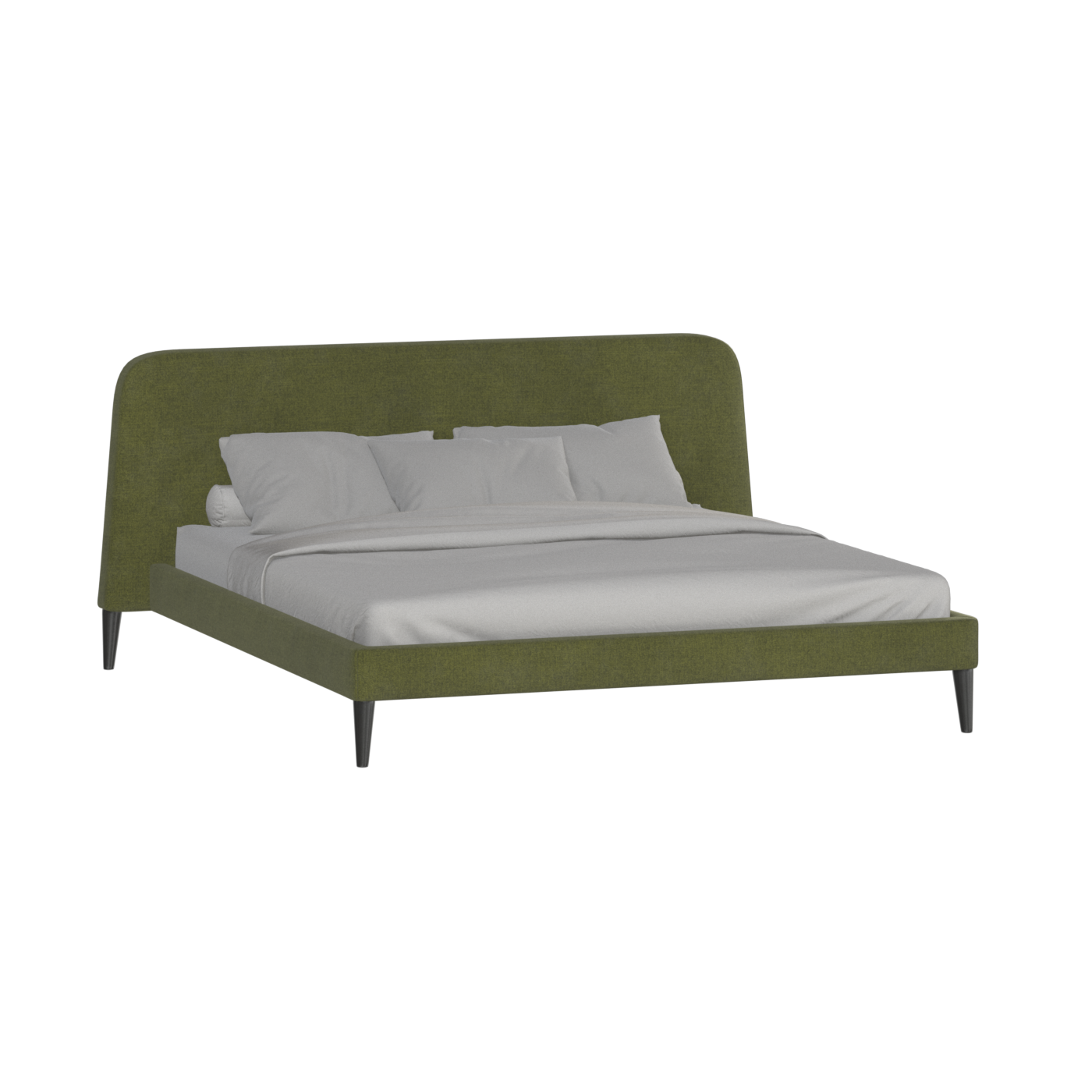 Lit double Selma avec capitonnage vertical profond