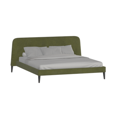 Lit double Selma avec capitonnage vertical profond