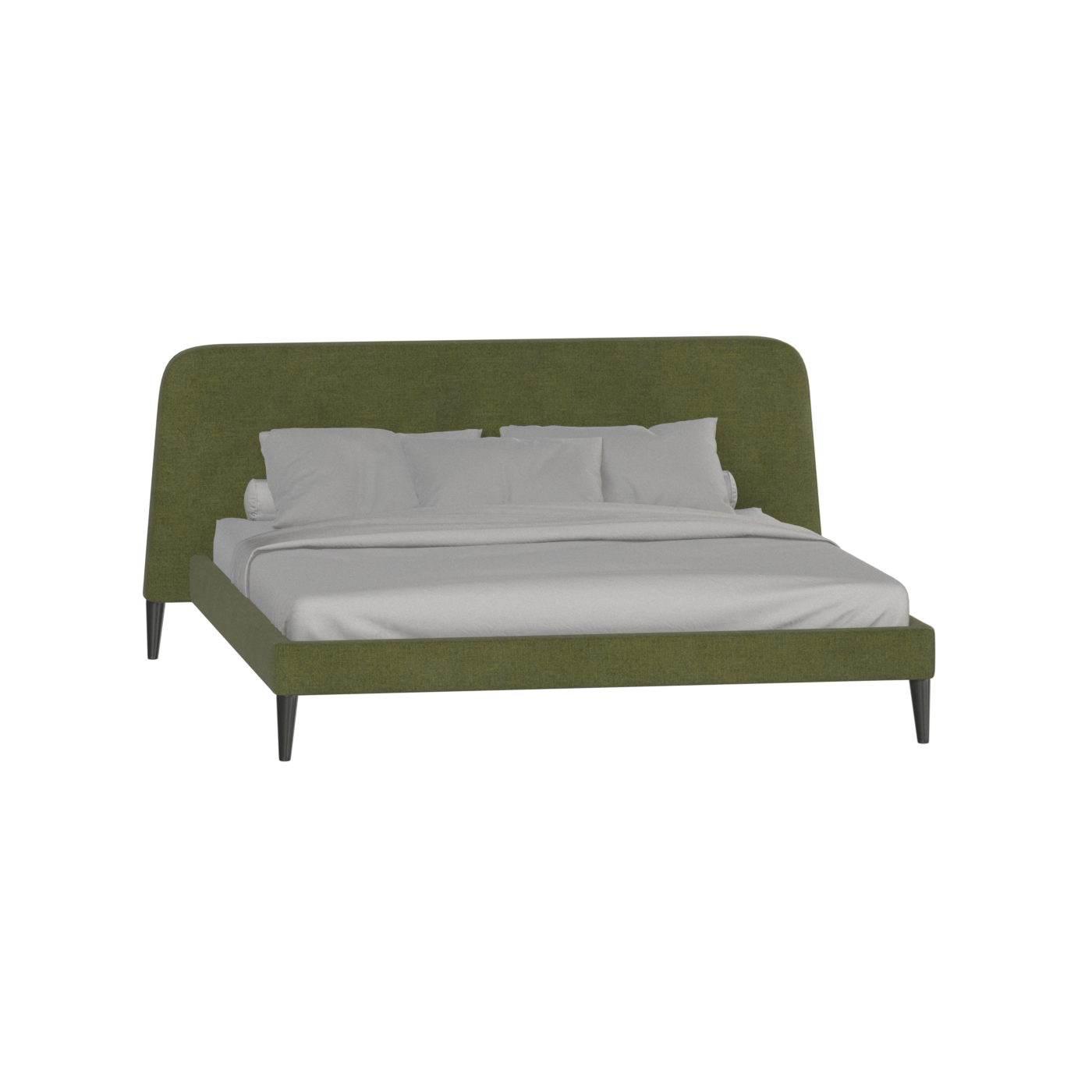 Lit double Selma avec capitonnage vertical profond