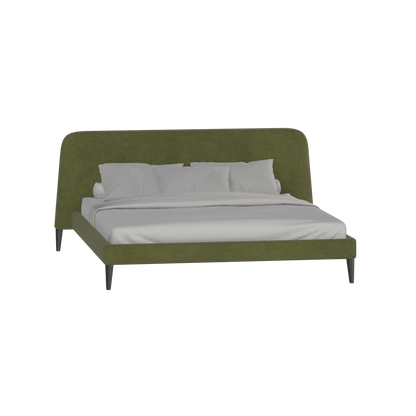 Lit double Selma avec capitonnage vertical profond