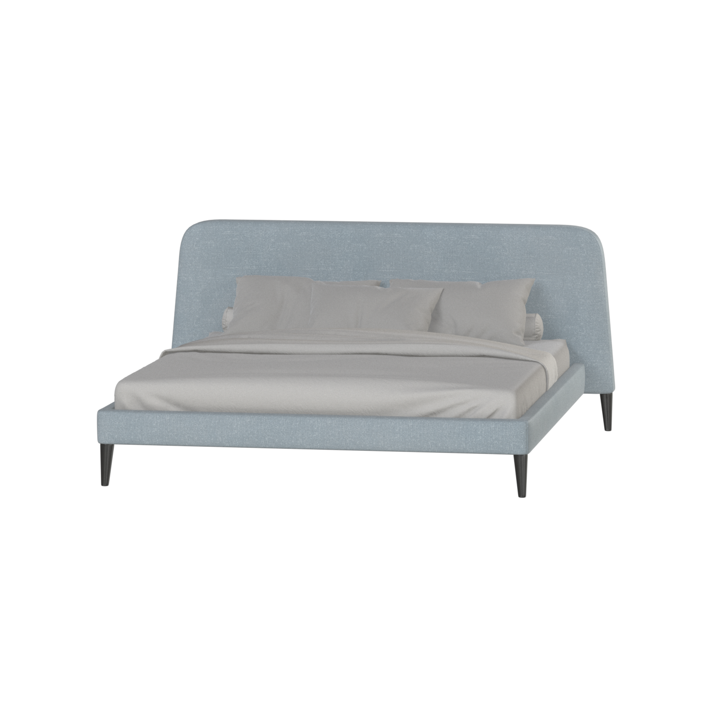 Lit double Selma avec capitonnage vertical profond