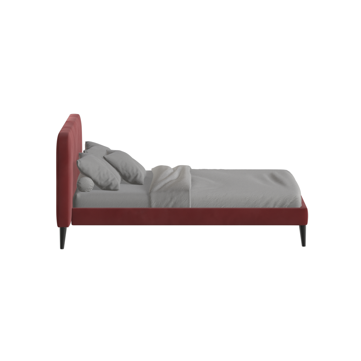 Selma Double Bed with Deep Vertical Tufting