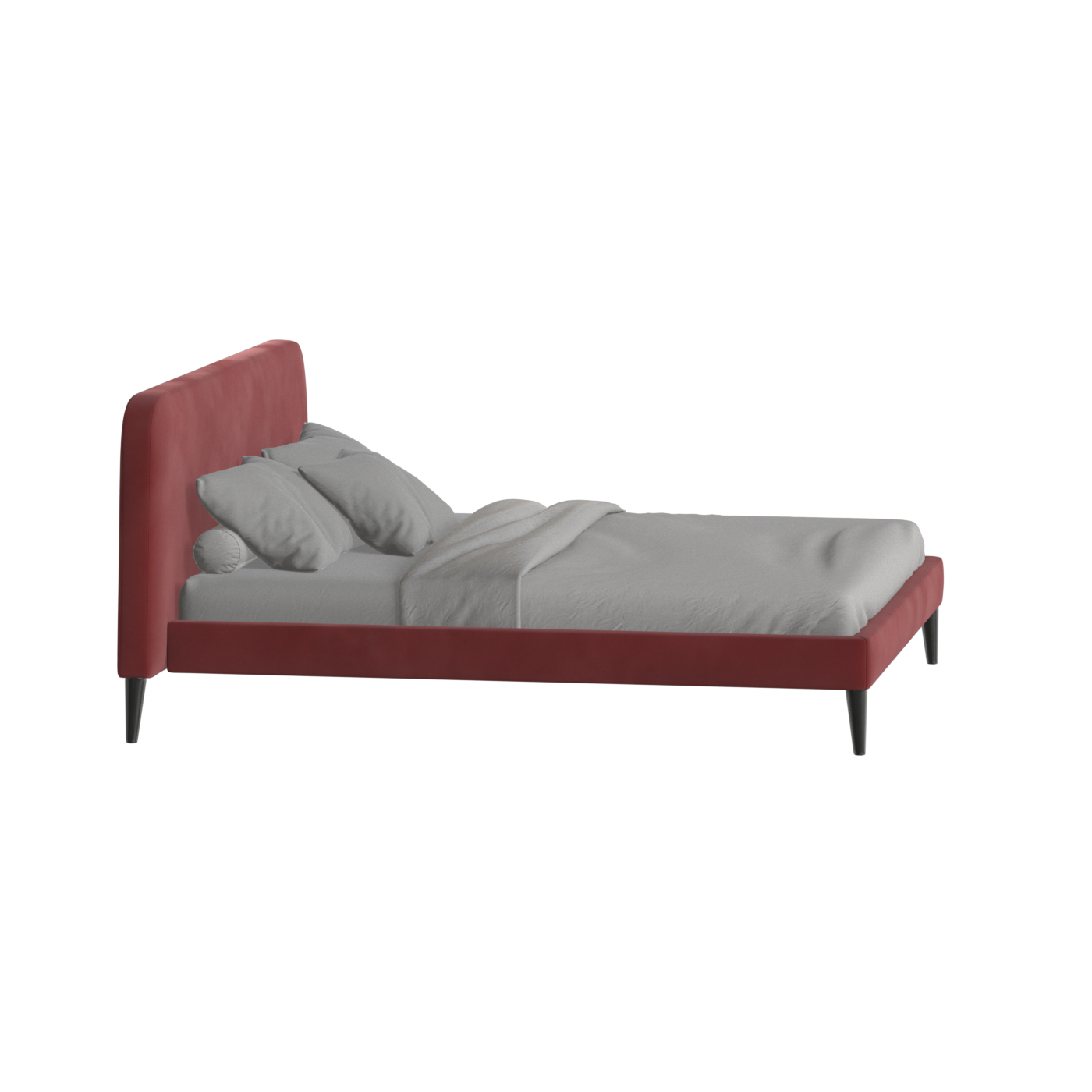 Selma Double Bed with Deep Vertical Tufting