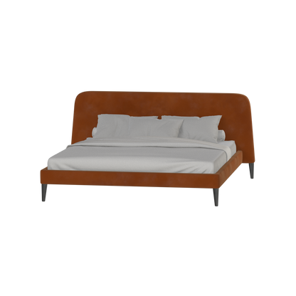 Lit double Selma avec capitonnage vertical profond
