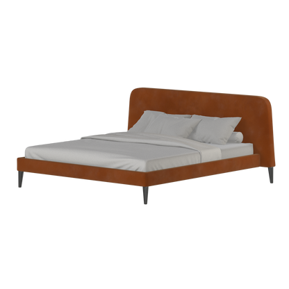 Lit double Selma avec capitonnage vertical profond