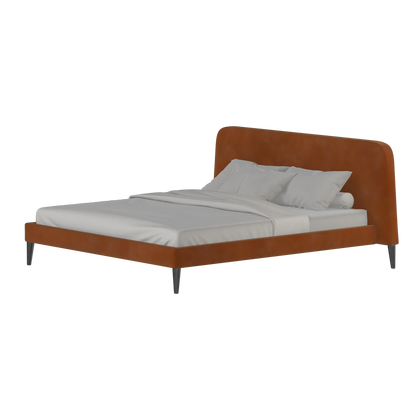 Lit double Selma avec capitonnage vertical profond