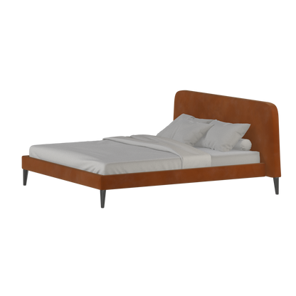 Lit double Selma avec capitonnage vertical profond