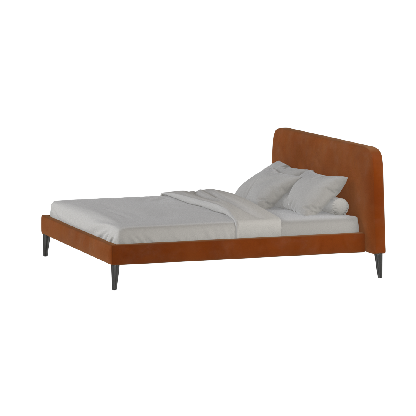 Lit double Selma avec capitonnage vertical profond