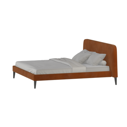 Lit double Selma avec capitonnage vertical profond